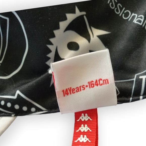 Kappa bekappationate graphetti light zip up jacket gold accent logos youth / xs - Picture 7 of 7